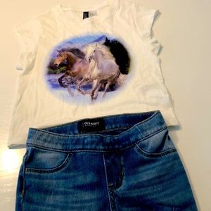 Top and jeans-girls